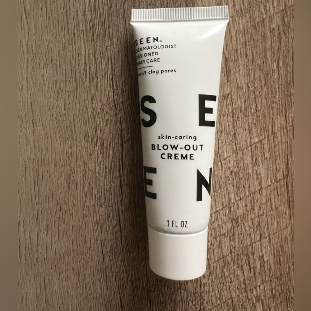 Mini, SEEN blow out hair creme, fragrance free, 1 fl oz.